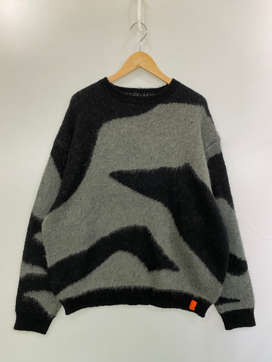 【中古品】【メンズ】 TONY TAIZSUN トニータイズサン MARBLE MOHAIR KNIT CREW 25FW-018 マーブル モヘア ニット クルー メンズ トップス セーター 140-260227-em-20-min サイズ：XL カラー：ブラック/グレー 万代Net店