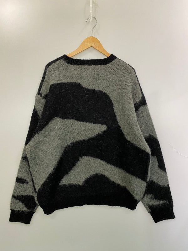 【中古品】【メンズ】 TONY TAIZSUN トニータイズサン MARBLE MOHAIR KNIT CREW 25FW-018 マーブル モヘア ニット クルー メンズ トップス セーター 140-260227-em-20-min サイズ：XL カラー：ブラック/グレー 万代Net店