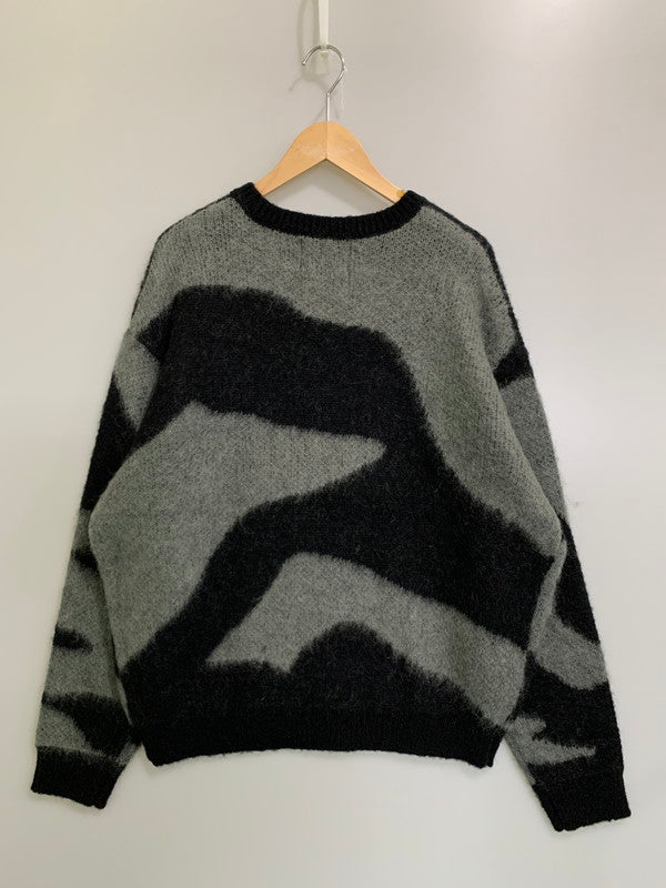 【中古品】【メンズ】 TONY TAIZSUN トニータイズサン MARBLE MOHAIR KNIT CREW 25FW-018 マーブル モヘアニット クルー トップス 140-260228-SH-10-min サイズ：L カラー：ブラック/グレー 万代Net店