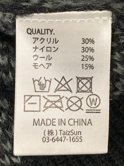 【中古品】【メンズ】 TONY TAIZSUN トニータイズサン MARBLE MOHAIR KNIT CREW 25FW-018 マーブル モヘアニット クルー トップス 140-260228-SH-10-min サイズ：L カラー：ブラック/グレー 万代Net店