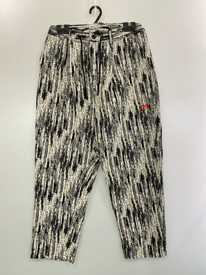 【中古品】【メンズ】 TONY TAIZSUN トニータイズサン TONY GOBELLNE FLEA PANTS 25FW-009 トニー ゴブランフレアパンツ メンズ ボトムス カスリ風 テーパード 151-260227-em-34-min サイズ：XL カラー：ブラック/ホワイト（総柄） 万代Net店