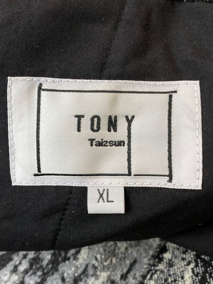 【中古品】【メンズ】 TONY TAIZSUN トニータイズサン TONY GOBELLNE FLEA PANTS 25FW-009 トニー ゴブランフレアパンツ メンズ ボトムス カスリ風 テーパード 151-260227-em-32-min サイズ：XL カラー：ブラック/ホワイト（総柄） 万代Net店