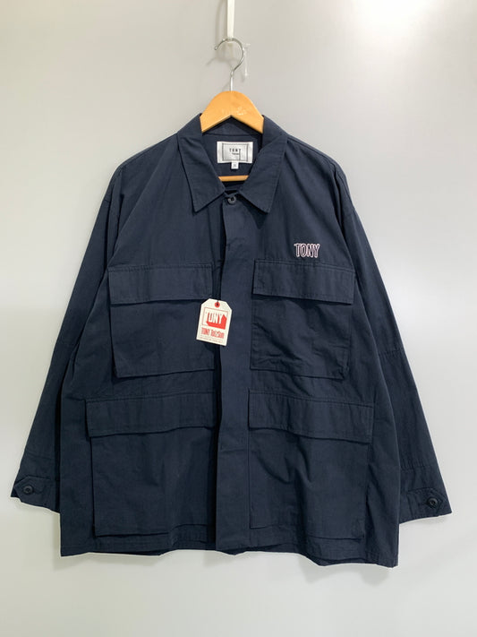 【中古品】【メンズ】 TONY TAIZSUN トニータイズサン TONY’S FATIGUE JKT 24SP-001 トニーズ ファティーグ ジャケット メンズ ライトアウター 140-260731-em-54-min サイズ：XL カラー：ネイビー 万代Net店