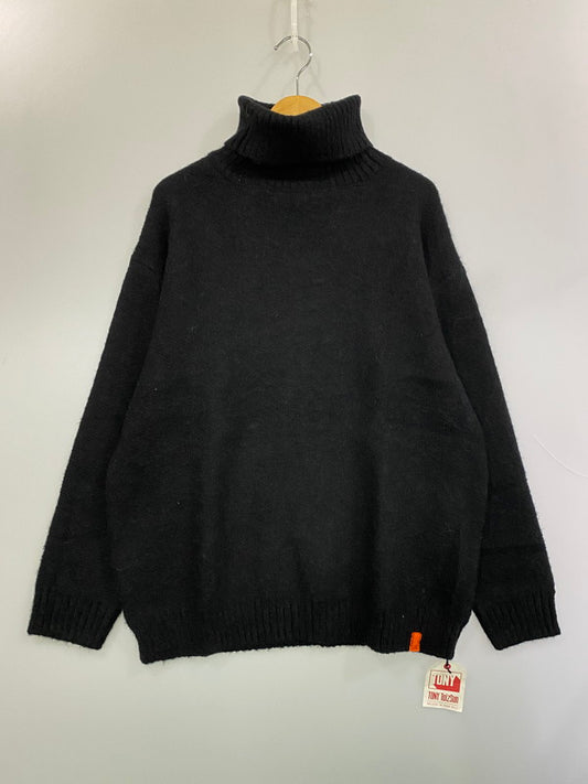 【中古品】【メンズ】 TONY TAIZSUN トニータイズサン KURT MOHAIR TURTLE KNIT 23FW-014 カート モヘア タートル ニット メンズ セーター トップス 140-260227-em-19-min サイズ：XL カラー：ブラック 万代Net店