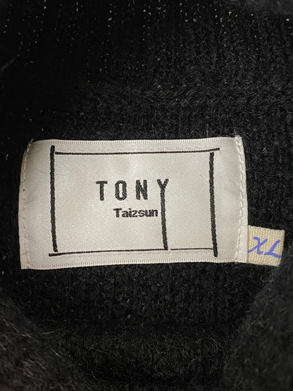 【中古品】【メンズ】 TONY TAIZSUN トニータイズサン KURT MOHAIR TURTLE KNIT 23FW-014 カート モヘア タートル ニット メンズ セーター トップス 140-260227-em-19-min サイズ：XL カラー：ブラック 万代Net店