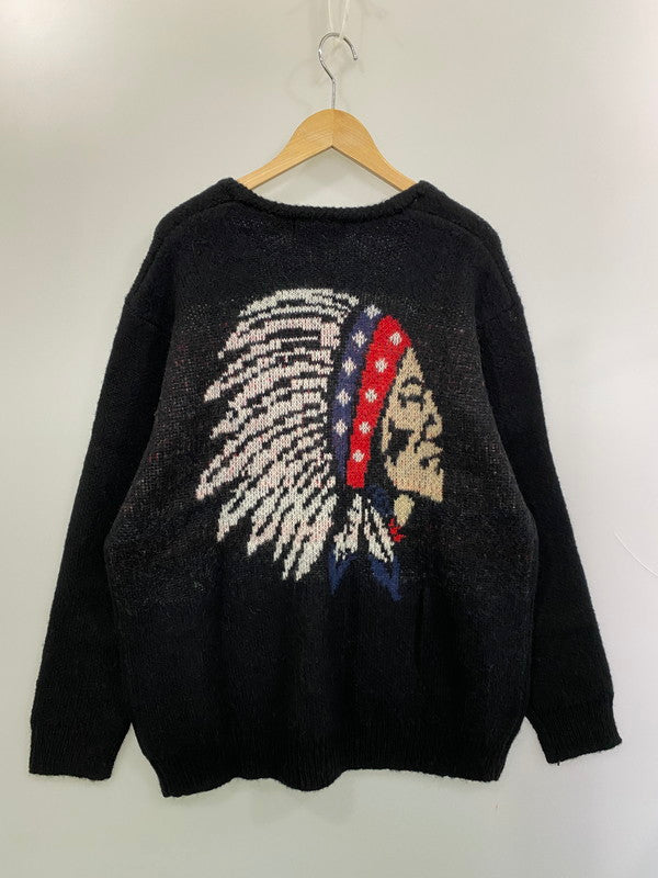 【中古品】【メンズ】 TONY TAIZSUN トニータイズサン NATIVE MOHAIR KNIT CARDIGAN 24FW-016 ネイティブ モヘア ニット カーディガン メンズ トップス 140-260227-em-25-min サイズ：L カラー：ブラック 万代Net店