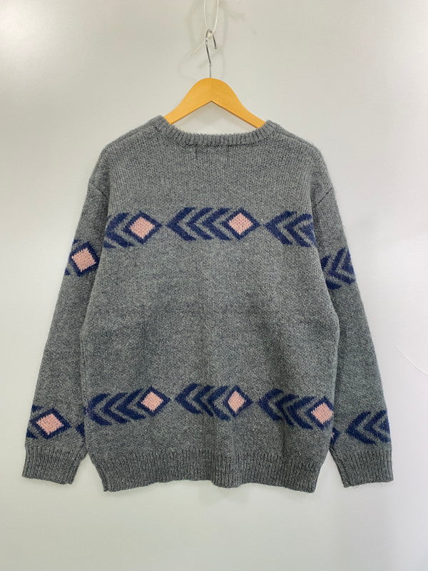 【中古品】【メンズ】 TONY TAIZSUN トニータイズサン ARROW MOHAIR KNIT CREW 24FW-019 アロー モヘア ニット クルー メンズ トップス セーター 140-260227-em-22-min サイズ：M カラー：グレー系 万代Net店