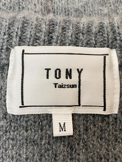 【中古品】【メンズ】 TONY TAIZSUN トニータイズサン ARROW MOHAIR KNIT CREW 24FW-019 アロー モヘア ニット クルー メンズ トップス セーター 140-260227-em-22-min サイズ：M カラー：グレー系 万代Net店