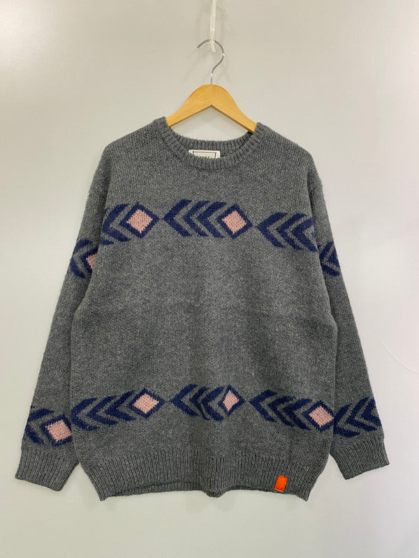 【中古品】【メンズ】 TONY TAIZSUN トニータイズサン 24FW-019 ARROW MOHAIR KNIT CREW アロー モヘア ニット クルー メンズ トップス セーター 140-260227-em-24-min サイズ：L カラー：グレー系 万代Net店