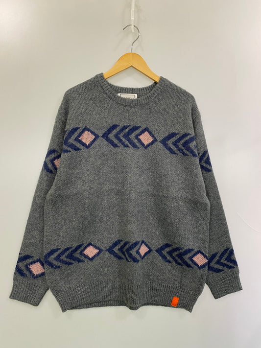 【中古品】【メンズ】 TONY TAIZSUN トニータイズサン 24FW-019 ARROW MOHAIR KNIT CREW アロー モヘア ニット クルー メンズ トップス セーター 140-260227-em-24-min サイズ：L カラー：グレー系 万代Net店
