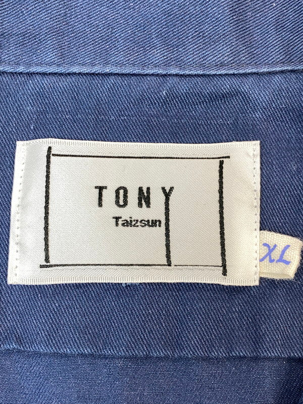 【中古品】【メンズ】 TONY TAIZSUN トニータイズサン 24SM TONY WORK SHIRTS トニーワークシャツ メンズ 半袖 シャツ ショートスリーブ 140-260710-hu-37-min サイズ：XL カラー：ネイビー/カーキ 万代Net店