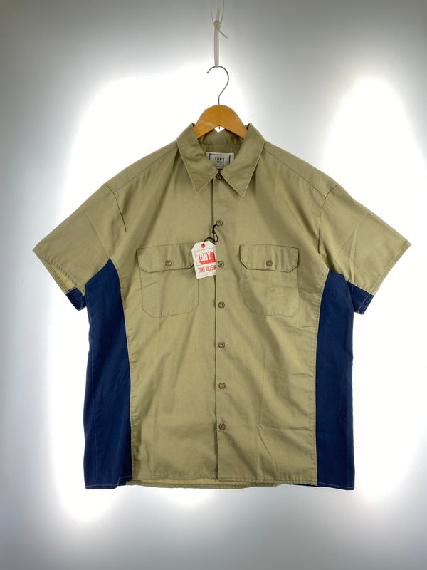 【中古品】【メンズ】 TONY TAIZSUN トニータイズサン TONY WORK SHIRTS 24SM トニー ワーク シャツ メンズ 半袖 シャツ トップス 140-260731-em-24-min サイズ：XL カラー：カーキ/ネイビー 万代Net店