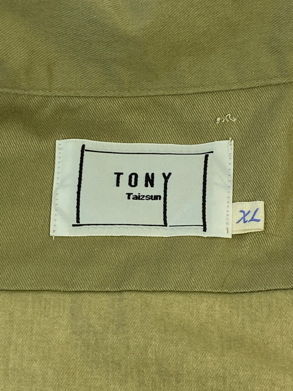 【中古品】【メンズ】 TONY TAIZSUN トニータイズサン TONY WORK SHIRTS 24SM トニー ワーク シャツ メンズ 半袖 シャツ トップス 140-260731-em-24-min サイズ：XL カラー：カーキ/ネイビー 万代Net店