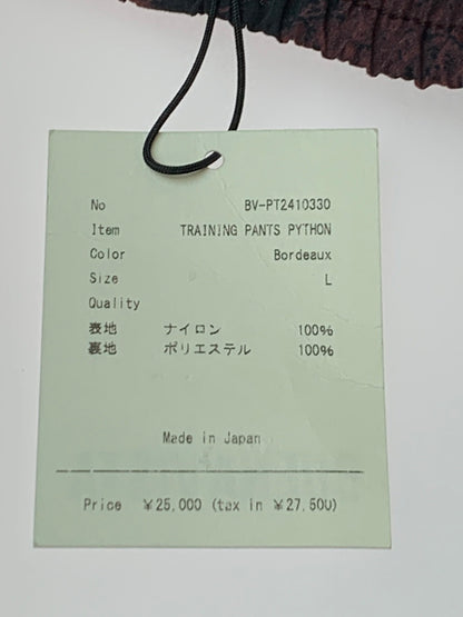 【中古品】【メンズ】 BUENA VISTA ブエナビスタ TRANING PANTS トレーニングパンツ メンズ ボトムス 153-260311-em-13-min サイズ：L カラー：BORDEAUX 万代Net店