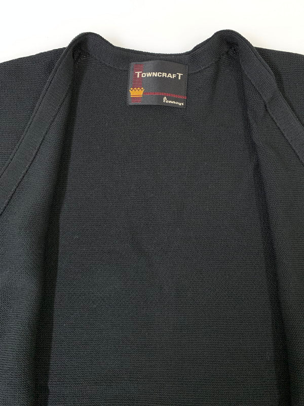 【中古美品】【メンズ】 TOWNCRAFT タウンクラフト 60s CARDIGAN カーディガン 147-260307-zi-06-min サイズ：L カラー：ブラック 万代Net店