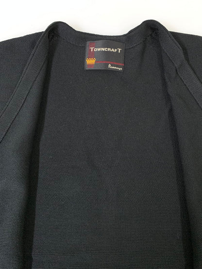 【中古美品】【メンズ】 TOWNCRAFT タウンクラフト 60s CARDIGAN カーディガン 147-260307-zi-06-min サイズ：L カラー：ブラック 万代Net店