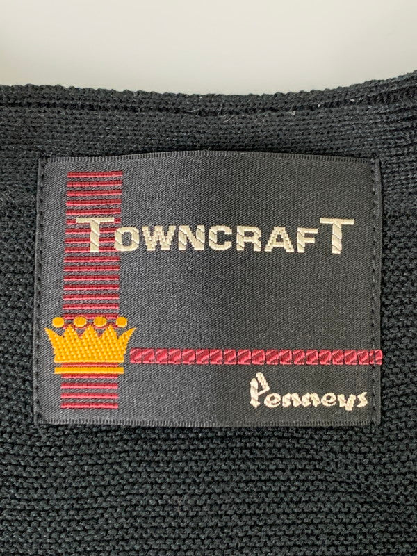 【中古美品】【メンズ】 TOWNCRAFT タウンクラフト 60s CARDIGAN カーディガン 147-260307-zi-06-min サイズ：L カラー：ブラック 万代Net店