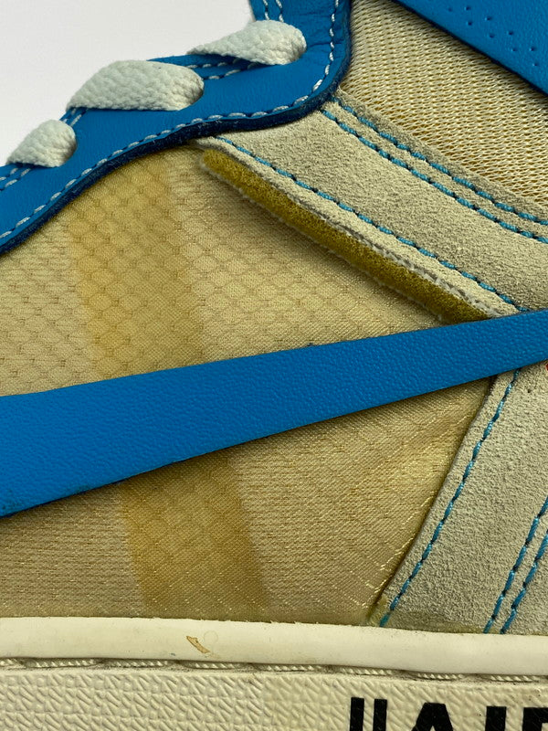 【中古品】【メンズ】 NIKE ナイキ × OFF-WHITE オフホワイト AIR JORDAN 1 HIGH UNC AQ0818-148 エアジョーダン1 ハイ UNC メンズ シューズ 靴 スニーカー 160-260227-em-68-min サイズ：27.0cm カラー：WHITE DARK POWDER BLUE 万代Net店