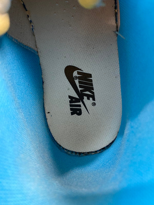 【中古品】【メンズ】 NIKE ナイキ × OFF-WHITE オフホワイト AIR JORDAN 1 HIGH UNC AQ0818-148 エアジョーダン1 ハイ UNC メンズ シューズ 靴 スニーカー 160-260227-em-68-min サイズ：27.0cm カラー：WHITE DARK POWDER BLUE 万代Net店