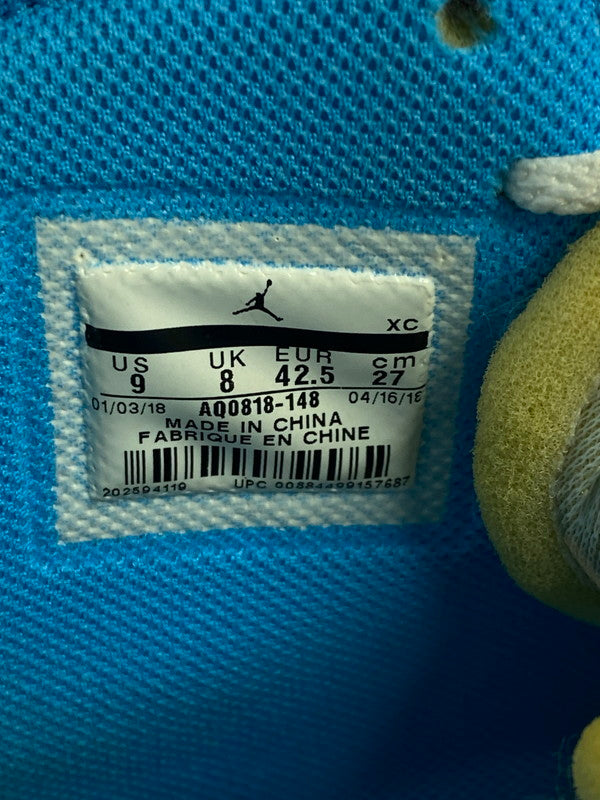 【中古品】【メンズ】 NIKE ナイキ × OFF-WHITE オフホワイト AIR JORDAN 1 HIGH UNC AQ0818-148 エアジョーダン1 ハイ UNC メンズ シューズ 靴 スニーカー 160-260227-em-68-min サイズ：27.0cm カラー：WHITE DARK POWDER BLUE 万代Net店