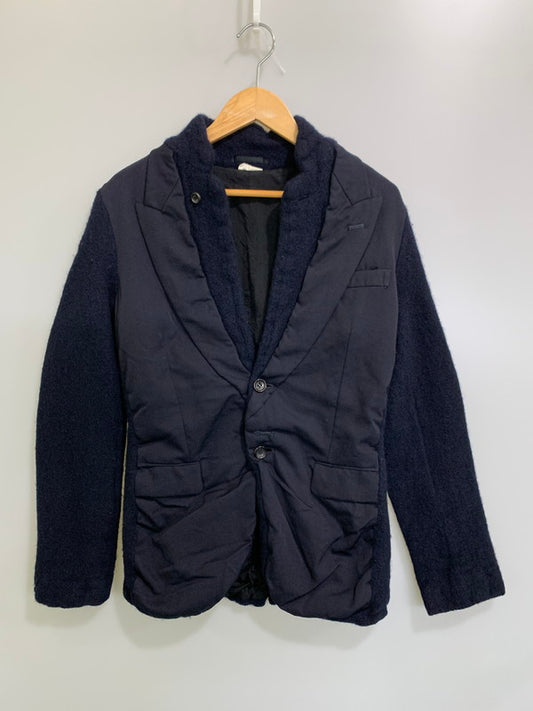 【中古品】【メンズ】 COMME des GARCONS HOMME PLUS コムデギャルソンオムプリュス 09AW 縮絨 WOOL JACKET PD-J054 ウールジャケット アウター 140-260228-SH-06-min サイズ：XS カラー：ネイビー 万代Net店