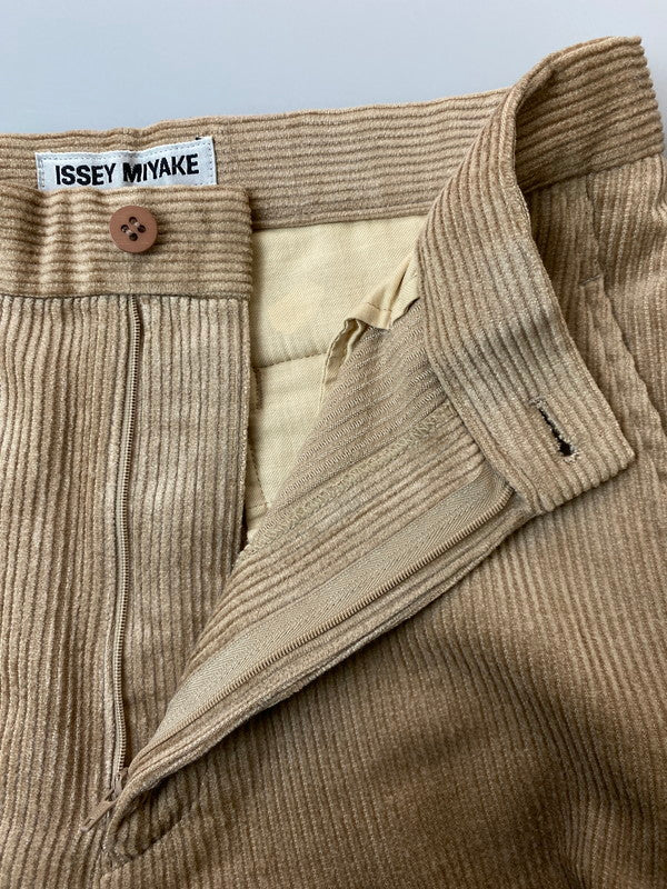 【中古品】【メンズ】 ISSEY MIYAKE イッセイ ミヤケ 90S CORDUROY PANT 90年代 コーデュロイパンツ メンズ ボトムス ヴィンテージ 151-260227-em-37-min サイズ：L カラー：ベージュ系 万代Net店