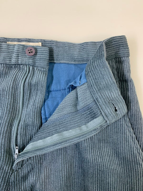 【中古品】【メンズ】 ISSEY MIYAKE イッセイミヤケ 90’s CORDUROY PANT 90年代 コーデュロイパンツ ボトムス 151-260228-SH-02-min サイズ：L カラー：ブルー系 万代Net店