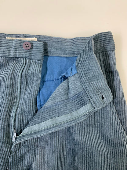 【中古品】【メンズ】 ISSEY MIYAKE イッセイミヤケ 90’s CORDUROY PANT 90年代 コーデュロイパンツ ボトムス 151-260228-SH-02-min サイズ：L カラー：ブルー系 万代Net店