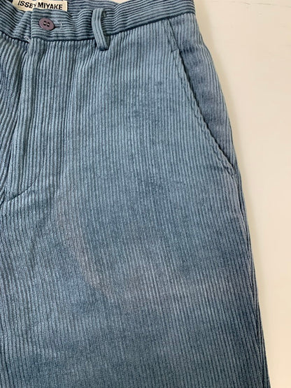 【中古品】【メンズ】 ISSEY MIYAKE イッセイミヤケ 90’s CORDUROY PANT 90年代 コーデュロイパンツ ボトムス 151-260228-SH-02-min サイズ：L カラー：ブルー系 万代Net店
