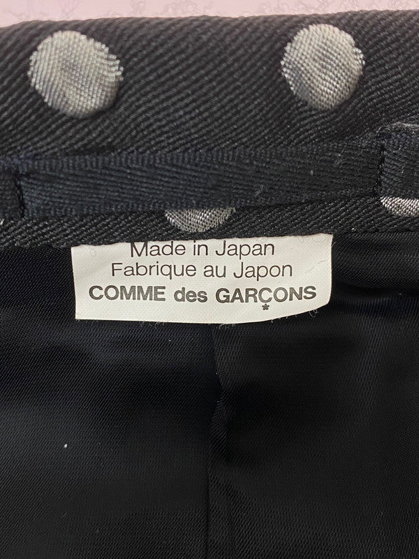 【中古品】【メンズ】 COMME des GARCONS HOMME コムデギャルソンオム DOT MORNING COAT PLUS PJ-J041 ドット柄 モーニング コート メンズ アウター ジャケット 140-260227-em-18-min サイズ：XS カラー：ブラック（ドット柄） 万代Net店