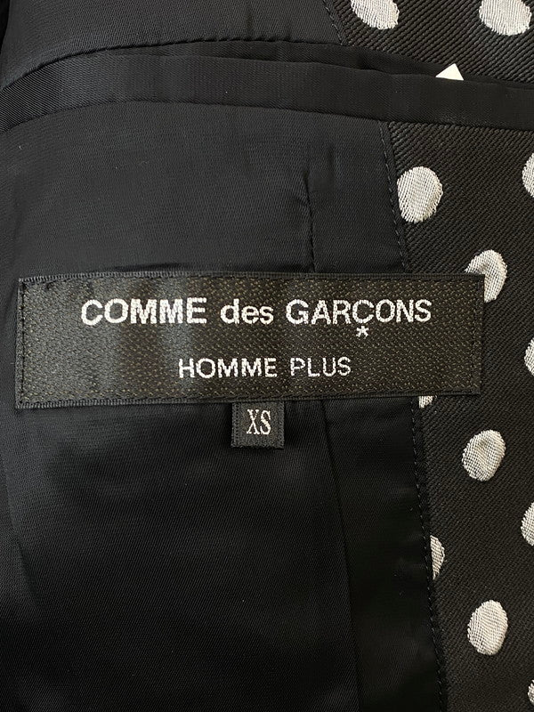 【中古品】【メンズ】 COMME des GARCONS HOMME コムデギャルソンオム DOT MORNING COAT PLUS PJ-J041 ドット柄 モーニング コート メンズ アウター ジャケット 140-260227-em-18-min サイズ：XS カラー：ブラック（ドット柄） 万代Net店