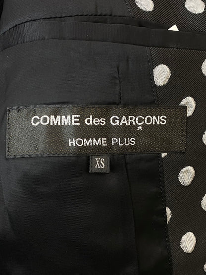 【中古品】【メンズ】 COMME des GARCONS HOMME コムデギャルソンオム DOT MORNING COAT PLUS PJ-J041 ドット柄 モーニング コート メンズ アウター ジャケット 140-260227-em-18-min サイズ：XS カラー：ブラック（ドット柄） 万代Net店