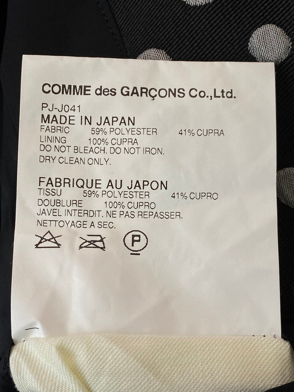 【中古品】【メンズ】 COMME des GARCONS HOMME コムデギャルソンオム DOT MORNING COAT PLUS PJ-J041 ドット柄 モーニング コート メンズ アウター ジャケット 140-260227-em-18-min サイズ：XS カラー：ブラック（ドット柄） 万代Net店
