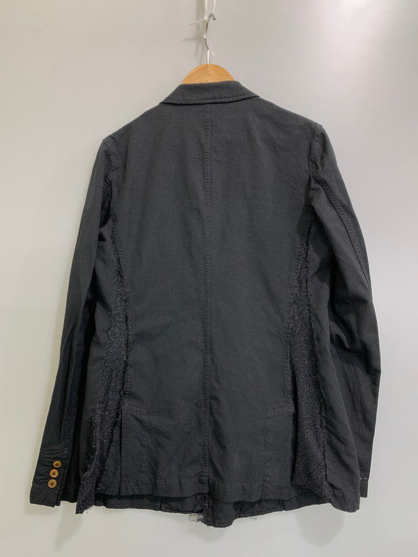 【中古品】【メンズ】 COMME des GARCONS HOMME PLUS コムデギャルソンオムプリュス FRILL TAILORED JACKET PG-J086 フリルテーラードジャケット 140-260228-SH-04-min サイズ：XS カラー：ブラック 万代Net店