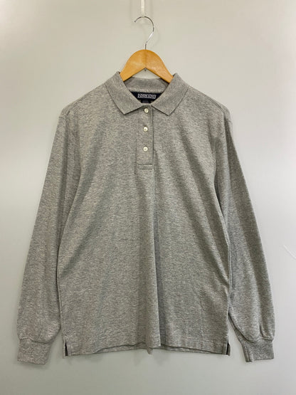 【中古品】【メンズ】 LANDS'END ライズエンド 90S LS POLO SHIRT 90年代 長袖 ポロシャツ トップス 146-260626-jt-03-min サイズ：M カラー：グレー 万代Net店