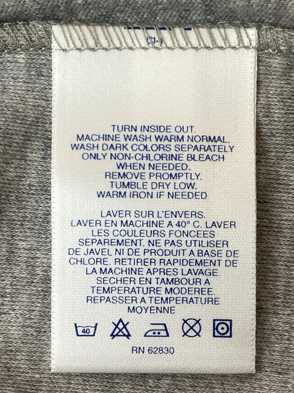 【中古品】【メンズ】 LANDS'END ライズエンド 90S LS POLO SHIRT 90年代 長袖 ポロシャツ トップス 146-260626-jt-03-min サイズ：M カラー：グレー 万代Net店