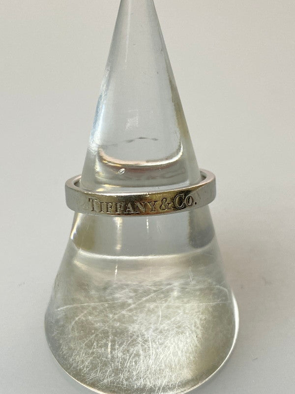 【中古品】【レディース】 TIFFANY&Co. ティファニー PT950 フラットバンド リング 指輪 アクセサリー 182-260305-AS-68-min カラー：シルバー 万代Net店