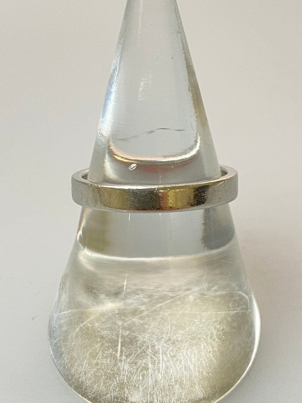 【中古品】【レディース】 TIFFANY&Co. ティファニー PT950 フラットバンド リング 指輪 アクセサリー 182-260305-AS-68-min カラー：シルバー 万代Net店
