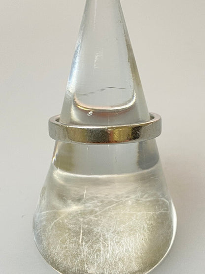 【中古品】【レディース】 TIFFANY&Co. ティファニー PT950 フラットバンド リング 指輪 アクセサリー 182-260305-AS-68-min カラー：シルバー 万代Net店