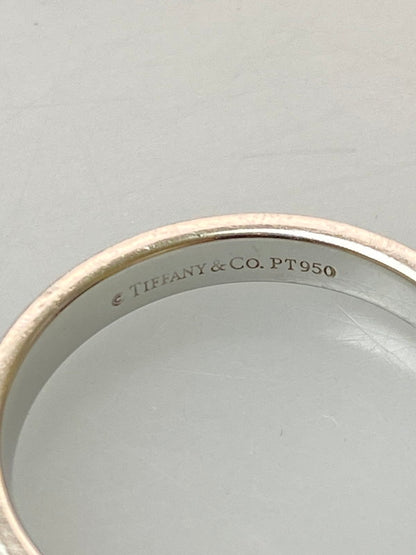 【中古品】【レディース】 TIFFANY&Co. ティファニー PT950 フラットバンド リング 指輪 アクセサリー 182-260305-AS-68-min カラー：シルバー 万代Net店