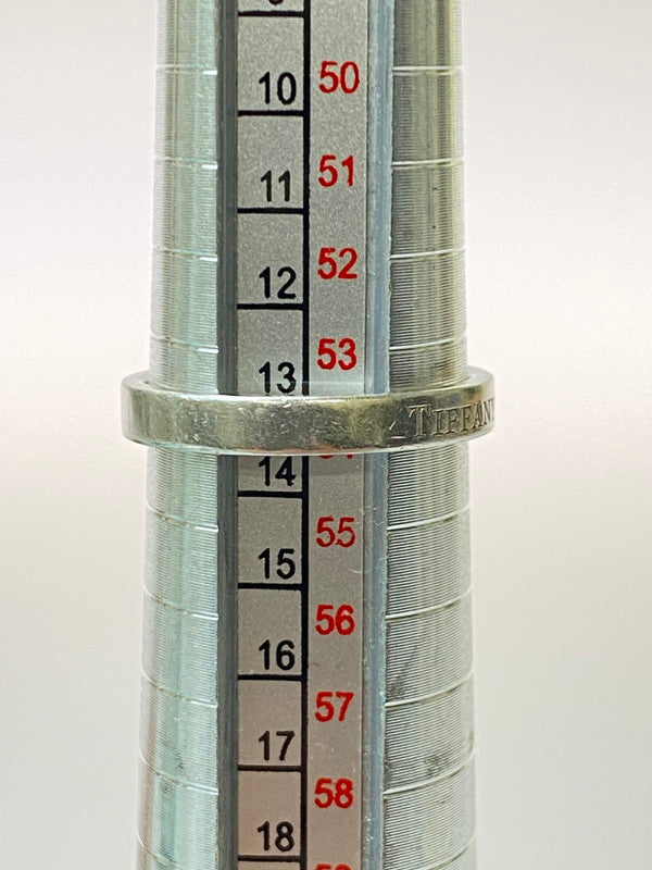 【中古品】【レディース】 TIFFANY&Co. ティファニー PT950 フラットバンド リング 指輪 アクセサリー 182-260305-AS-68-min カラー：シルバー 万代Net店