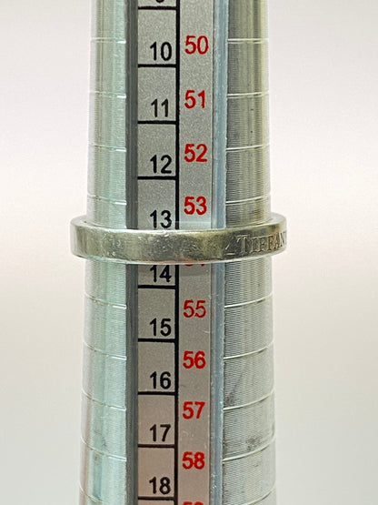 【中古品】【レディース】 TIFFANY&Co. ティファニー PT950 フラットバンド リング 指輪 アクセサリー 182-260305-AS-68-min カラー：シルバー 万代Net店
