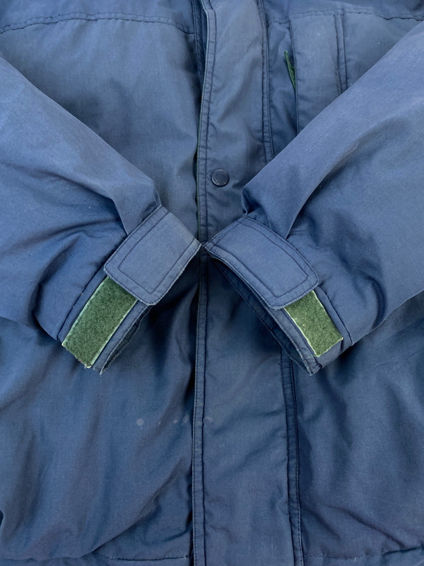【中古品】【メンズ】 JOHNS BAY ジョンズベイ 90S DOWN JACKET 90年代 ダウンジャケット メンズ アウトドアヴィンテージ アウトドア 146-260817-em-31-min サイズ：Ｌ カラー：GREEN/NAVY 万代Net店
