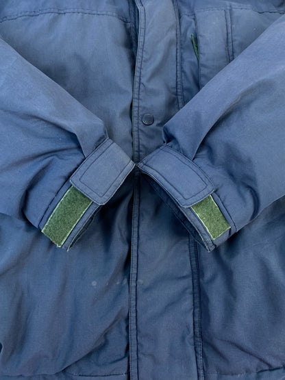 【中古品】【メンズ】 JOHNS BAY ジョンズベイ 90S DOWN JACKET 90年代 ダウンジャケット メンズ アウトドアヴィンテージ アウトドア 146-260817-em-31-min サイズ：Ｌ カラー：GREEN/NAVY 万代Net店
