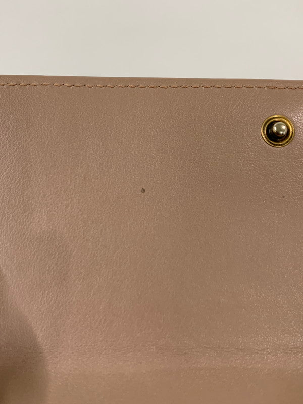 【中古品】【レディース】 GUCCI グッチ GGマーモント コンチネンタル ウォレット 443436 キルティング レザー 長財布 レディース 181-260303-em-17-min カラー：ベージュ 万代Net店