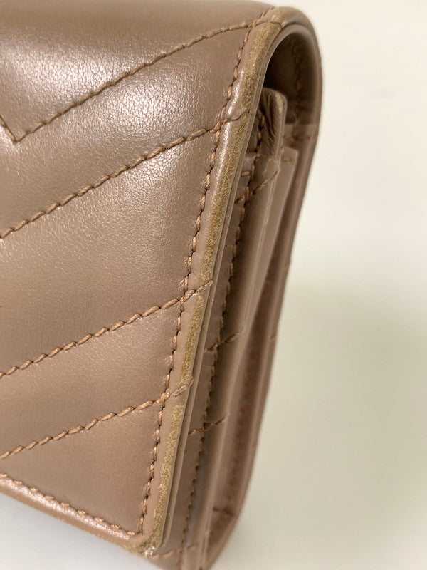 【中古品】【レディース】 GUCCI グッチ GGマーモント コンチネンタル ウォレット 443436 キルティング レザー 長財布 レディース 181-260303-em-17-min カラー：ベージュ 万代Net店