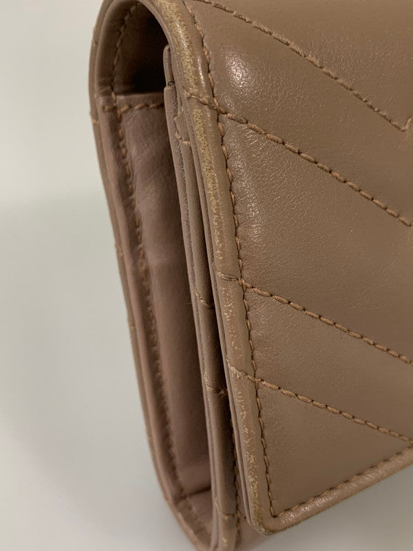 【中古品】【レディース】 GUCCI グッチ GGマーモント コンチネンタル ウォレット 443436 キルティング レザー 長財布 レディース 181-260303-em-17-min カラー：ベージュ 万代Net店