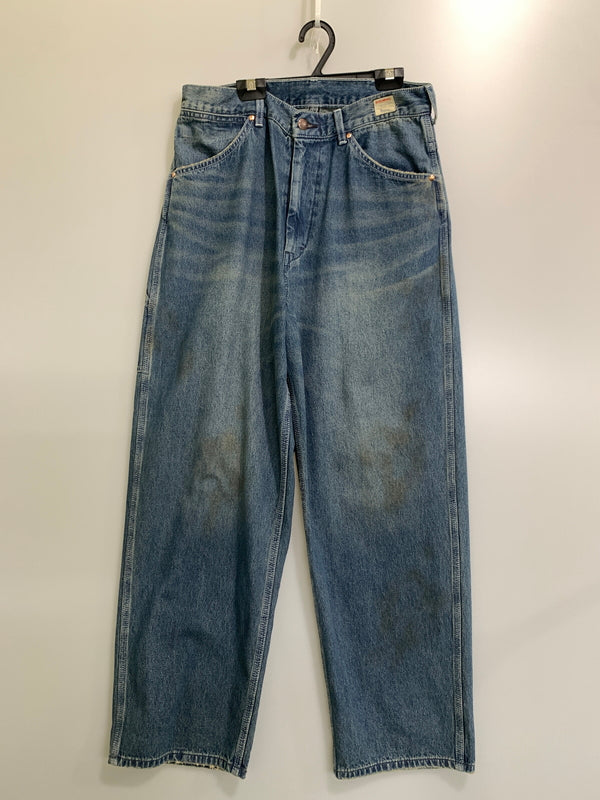 【中古品】【レディース】 BIGMAC ビッグマック DENIM PAINTER PANTS デニム ペインター パンツ BIG-218-V ボトムス ジーパン 171-260812-hu-10-min サイズ：S カラー：インディゴ 万代Net店