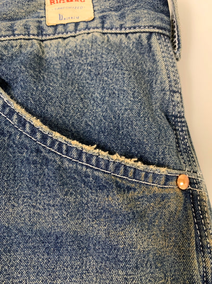 【中古品】【レディース】 BIGMAC ビッグマック DENIM PAINTER PANTS デニム ペインター パンツ BIG-218-V ボトムス ジーパン 171-260812-hu-10-min サイズ：S カラー：インディゴ 万代Net店