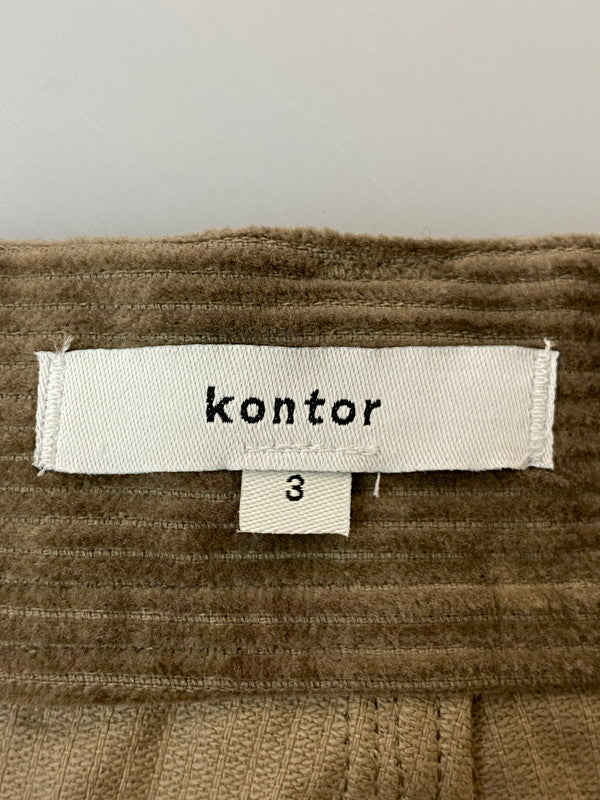 【中古品】【メンズ】 KONTOR コントール CORDUROY WIDE CARGO PANT KON-PT05253 コーデュロイ ワイドカーゴパンツ ボトムス 151-260302-SH-25-min サイズ：3 カラー：ベージュ 万代Net店